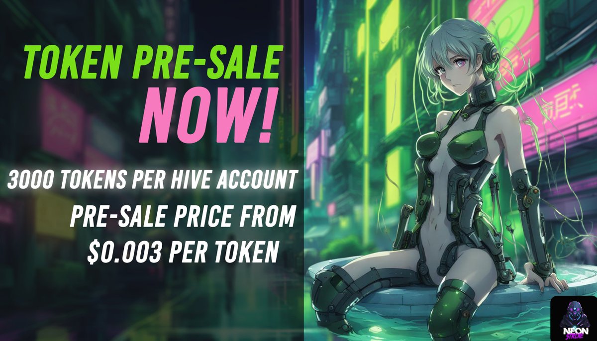 MidnightStudi_o's tweet photo. Nuestro TOKEN ya está disponible, obtenlo por tan solo 0.003$ ,con un límite de 3000 Por Usuario de HIVE.
NOS ESPERES MÁS, PARA MÁS INFORMACIÓN⬇️
https://t.co/Vkffb8iIg6
#hive #presale #nftgame #nft #neonstrike #token #crypto #inleo #clicktoearn #playtoearn https://t.co/M96LoZ7DT1