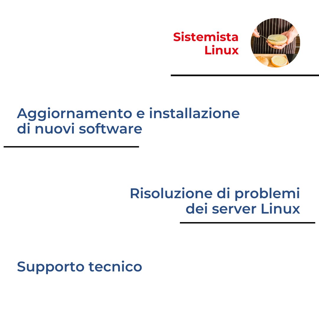 enetworkssrl's tweet photo. 👨‍🍳 Il “ruolo #IT in cucina” per il mese di febbraio è il #Sistemista Linux. 👉Sfoglia la gallery per scoprire di cosa si occupa!

Siamo alla ricerca di nuovi talenti del mondo #IT➡️ inviaci ora la tua candidatura: https://t.co/2Z7qRpyjJx

#eNetworks #hiring  #jobsearch #linux https://t.co/tpEKnoLDb3
