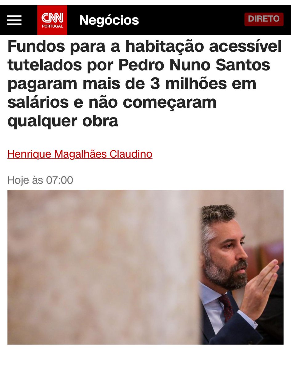 4 fundos, mais de 3 milhões gastos, nem uma casa construída deste 2019, com a marca e tutela do PS e de Pedro Nuno Santos.
Imagine-se Portugal a continuar gerido assim ?
Em 10 de Março temos de mudar de vida. #AliançaDemocrática 
cnnportugal.iol.pt/pedro-nuno-san…