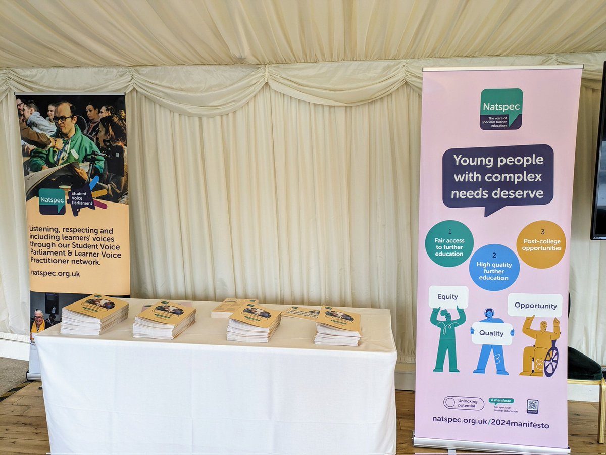 Natspec's tweet photo. We'll shortly be speaking to MPs and stakeholders about our manifesto and how we achieve high quality further education for young people with SEND - fixing the problems that currently exist in the system. #NatspecManifesto2024 https://t.co/dZGaz140tI