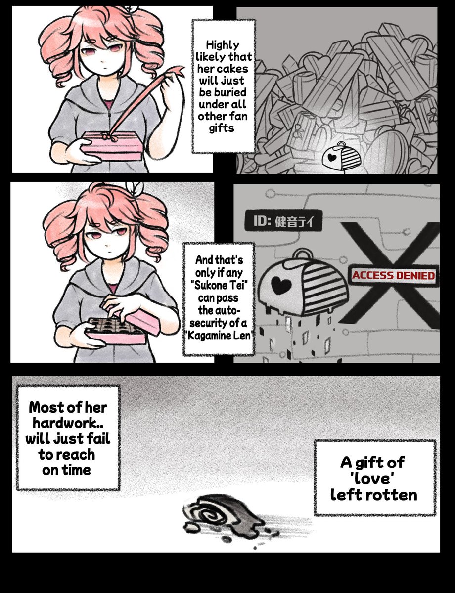 ChanPotei's tweet photo. A Kasane Teto x Sukone Tei comic about Valentine's (1/2)
#重音テト https://t.co/jAlbHNqhaK