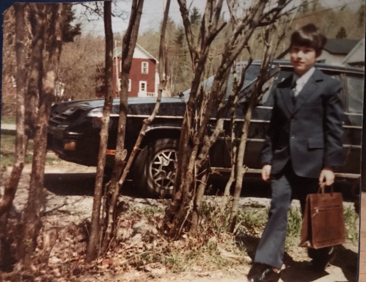 LTheseconed's tweet photo. A young me in the late 70s in northern Ontario, coming home from a Sunday meeting. Like most weekends Armageddon was the topic and we weren’t doing enough #exjw https://t.co/q2pAYu0mTc