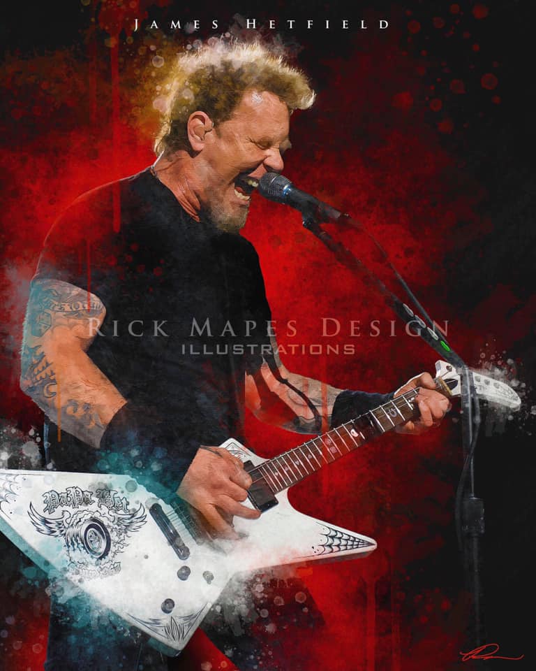 RobertCavuoto's tweet photo. James Hetfield #METALLICA illustration from one of my photos. My favorite rending by @RickMapes3 @MetallicaNacion @BookOfMetallicA @TheMetalliHat @ult_metallica @papahetfield81 @Revolvermag @ClassicRockMag @Loudwire @GuitarWorld @GuitarPlayerNow @Guitarist_Mag @ESPGuitarsUSA https://t.co/61rvYCC70n