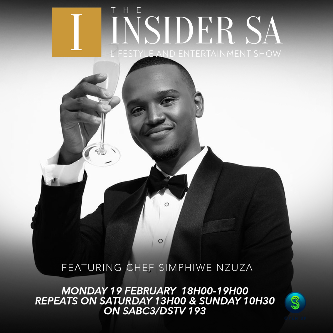SABC3's tweet image. We’re celebrating youth on a roll on @TheInsiderSA Tonight⭐.  

This episode is jam packed with inspiring guests like Chef Nzuza Simphiwe, artist Athi-Patra Ruga and flanker Andisa Ntsila!

Tune in from 18:00.

#TheInsiderSA #S3OpenUp