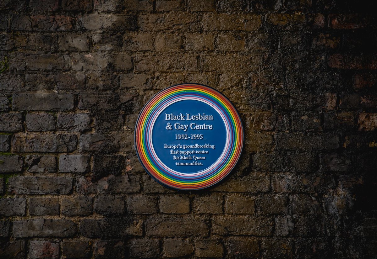 LondonLGBTNet's tweet photo. An absolutely wonderful unveiling of London’s newest #RainbowPlaque dedicated to the Black Lesbian &amp; Gay Centre (BLGC) in Peckham (Bellenden Rd) 

Photos by @JoelRyderMedia 

Read more about it on the @StudioVoltaire website https://t.co/yorCYZUmHI

#LGBTplusHM https://t.co/zs8lfPEapd