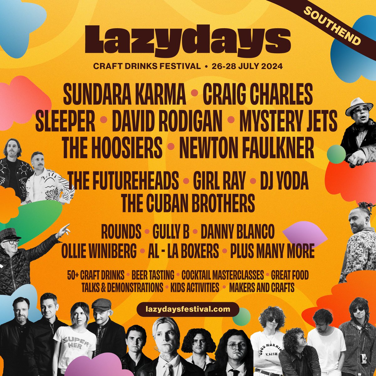 Looking forward to DJing at this amazing Festival in my home town this year! <a href="/lazydaysfest/">Lazydays Festival</a> is a craft drinks festival with 50+ craft drinks on offer from exceptional local and independent producers. A true celebration of all things craft 🍹🍷

26-28 July, Southend-on-Sea, Essex!