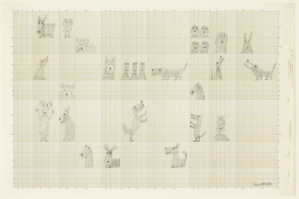 ThomasRagon's tweet photo. Saul Steinberg, design for Wallpaper, 1956 https://t.co/4Z9uGMtdm3