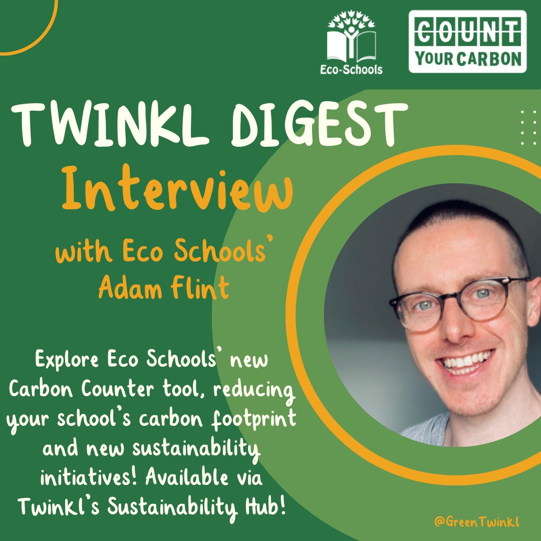 ⚡️💡🔋Check out this @TwinklDigest  exclusive interview with @EcoSchools Adam Flint, exploring your school's carbon footprint and new sustainability initiatives🌍🌱💡Read the interview here: twinkl.co.uk/news/schools-a… #sustainability #carboncounter #carbonfootprint