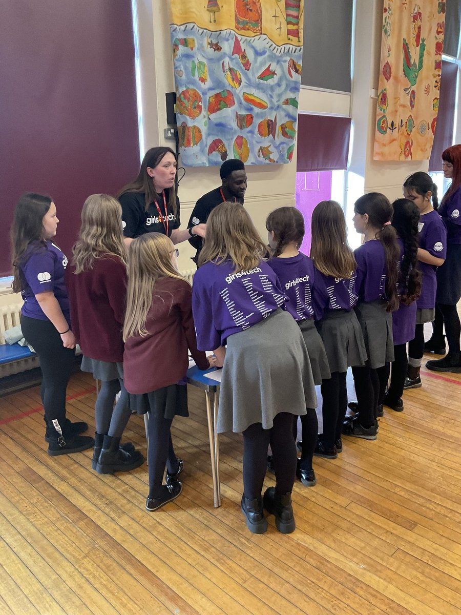 It’s inspiring to see our girls so engaged #Girls4Tech