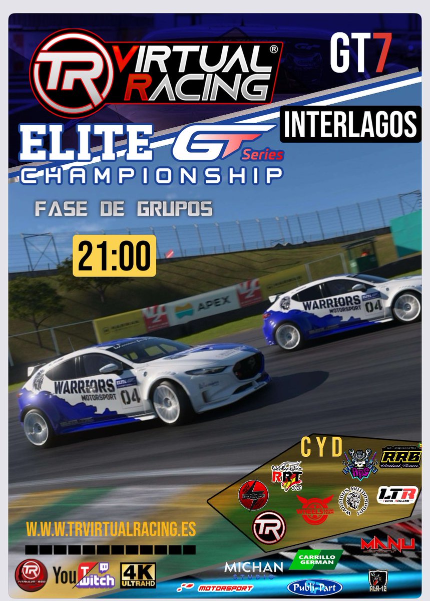 Titanium__Red / M.Lucas (@titanium__red) on Twitter photo Todo preparado para la nueva jornada de las <a href="/EliteGTSeries/">EliteGTSeriesChampionship</a> grupos C y D a partir de las 21:00 en directo en el canal 🚦🎙️ twitch.tv/titanium__red Todo preparado para la nueva jornada de las <a href="/EliteGTSeries/">EliteGTSeriesChampionship</a> grupos C y D a partir de las 21:00 en directo en el canal 🚦🎙️ twitch.tv/titanium__red