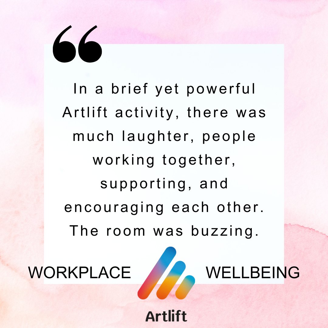 Hear It from Those Who've Experienced their Own Art Lift! At Artlift, we're proud of the positive impact we've made on pressurised NHS and corporate teams.  • 82% rated our sessions as excellent  • 100% felt more connected with their colleagues.