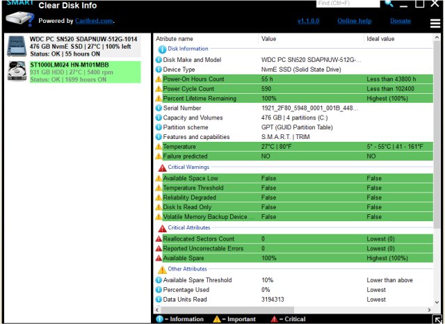 majorgeeks's tweet photo. Updated - Clear Disk Info provides you with an easy-to-decipher #portable statistics and health #utility for use with a variety of storage devices like #SSD, #HDD, and #Flashdrives.
https://t.co/cipKf0nWYQ https://t.co/OvqDodPZi9