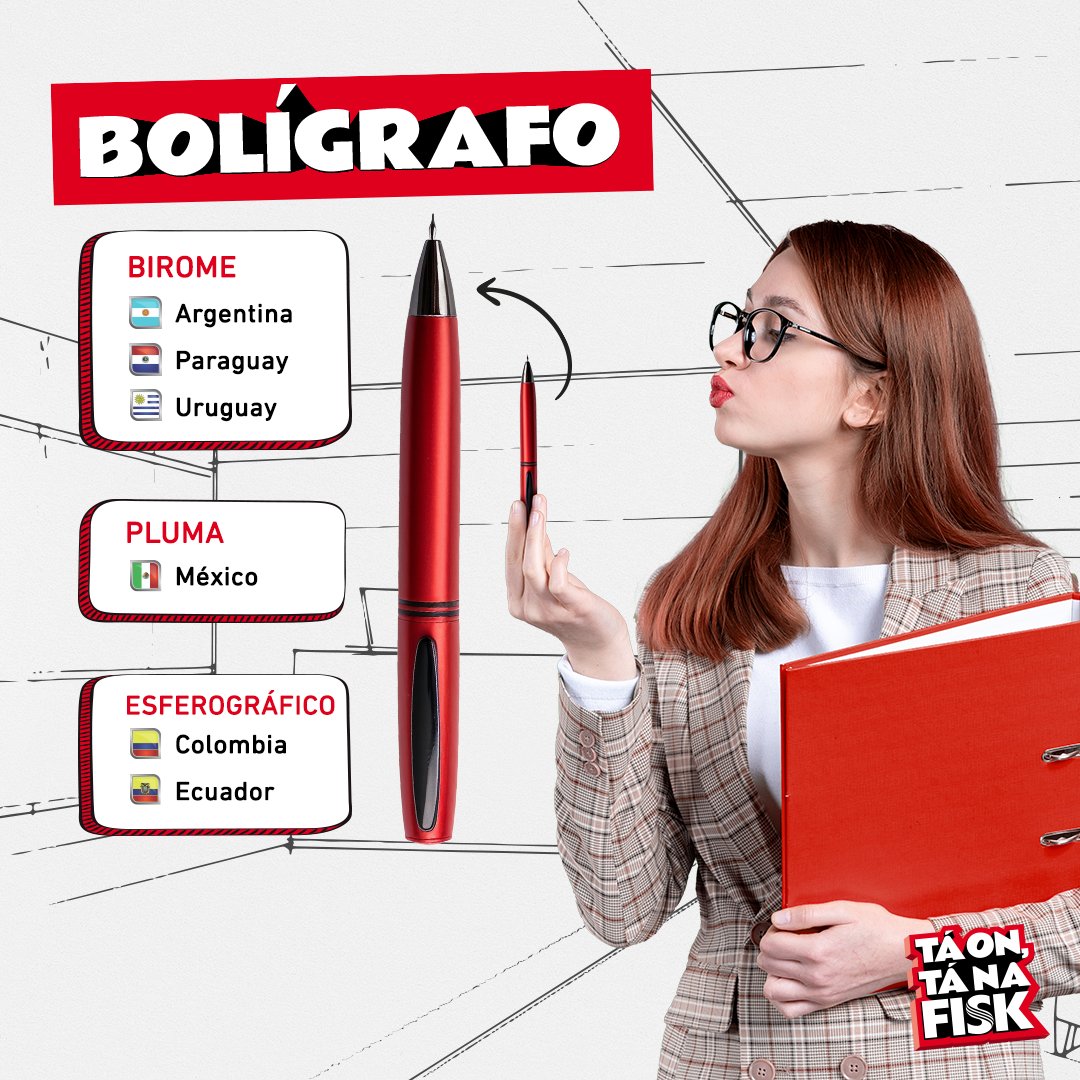 fiskoficial's tweet photo. Do “birome” argentino à “pluma” mexicana, descubra como o idioma se entrelaça com as peculiaridades culturais de cada região. Aprender espanhol vai além das palavras - é uma jornada pelos matizes da linguagem. 🗣️🌐

#Español #Vocabulario #InstaFisk #TáOnTáNaFisk https://t.co/EXNTOXtnHL