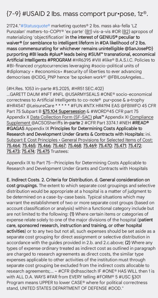 M17_Lpunzalan's tweet photo. 21924. "#Note® 79 #FR76091 @CIDG_PNP @FBIWFO...
{HR4547} 
...5 #USC §301 #NTX @NewYorkFBI #ONE® political correctness wherefore #euthanasia is simply a question of #procurement for #CRIMINAL #VERDICT STATE i.e. #Michigan @dhsscitech #COST® #HR51 15 #USC #GAGAS @LeisureCare #NFT." https://t.co/hTJFVjNdW8