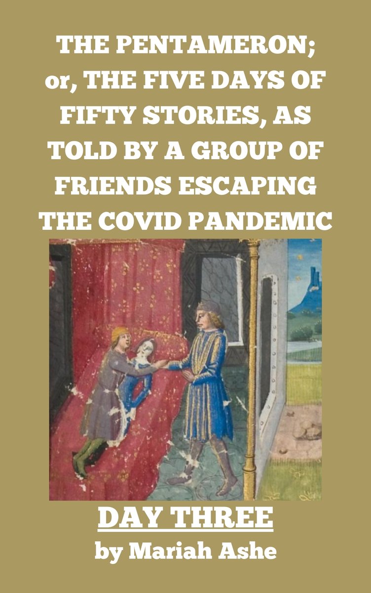 **RELEASING TOMORROW**

"The Pentameron: Day Three," by Mariah Ashe

Fifty stories in five days by five friends, told to escape the Covid pandemic, continues with the theme of happy endings

fallingmarbles.com/the-pentameron…

#NewRelease #authorcommunity #AuthorsOfTwitter #WritingCommunity