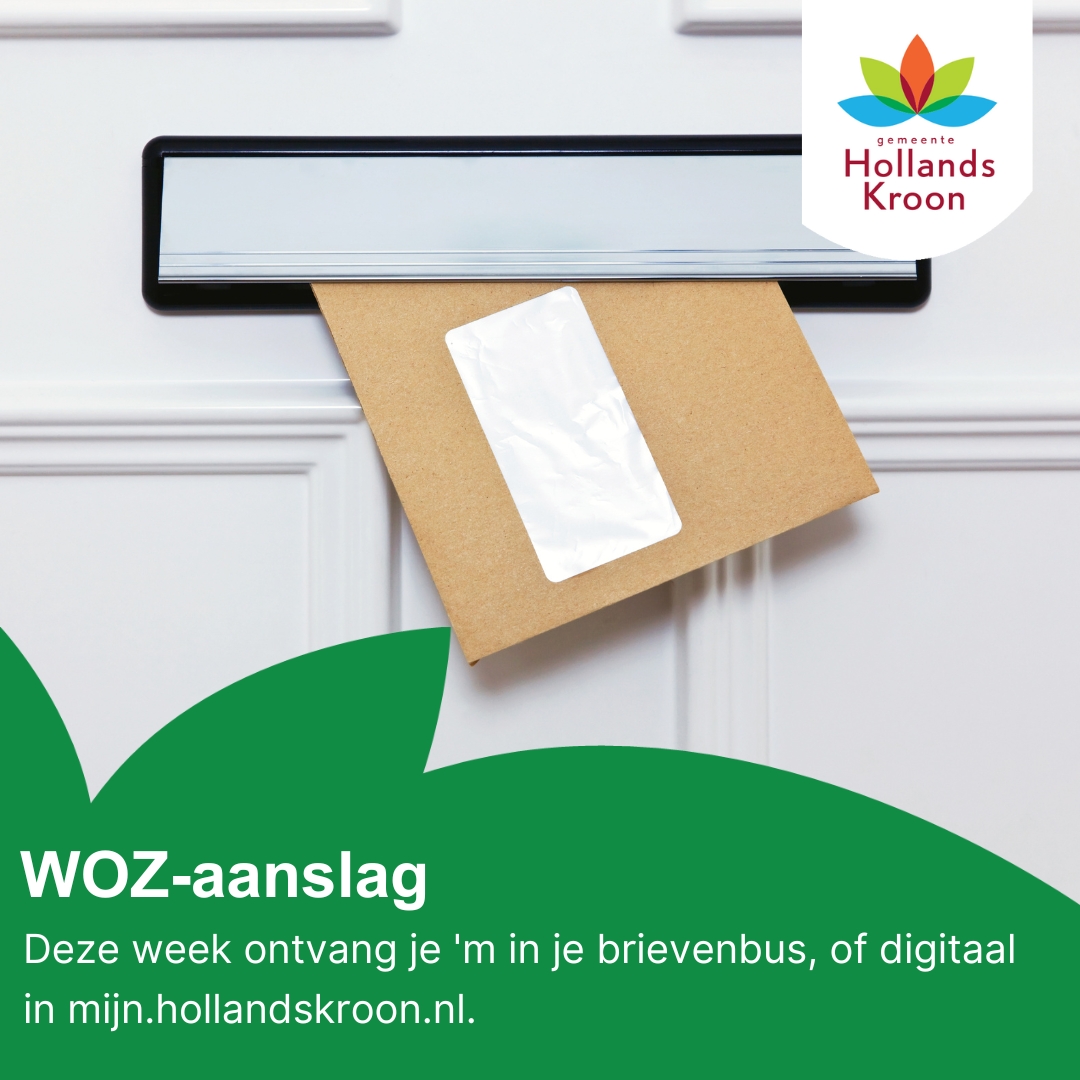 📢 De WOZ-aanslag is onderweg! 🏠💰 Houd je brievenbus in de gaten, want binnenkort valt hij op de mat. Ontvang jij je post digitaal? Dan komt de WOZ-aanslag binnen bij mijn.hollandskroon.nl. (DigiD nodig!) Blijf op de hoogte en volg onze updates! 

#WOZ #Aanslag 📬🔍