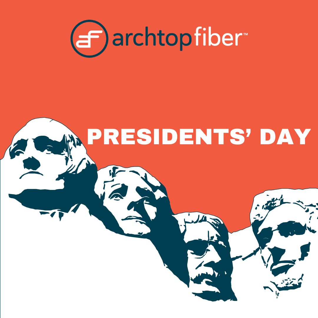 Happy #PresidentsDay! We hope you elect for the fastest, multi-gig, 100% fiber Internet from #ArchtopFiber You deserve the presidential treatment 😊 #InvestedInYou #BroadbandBetter