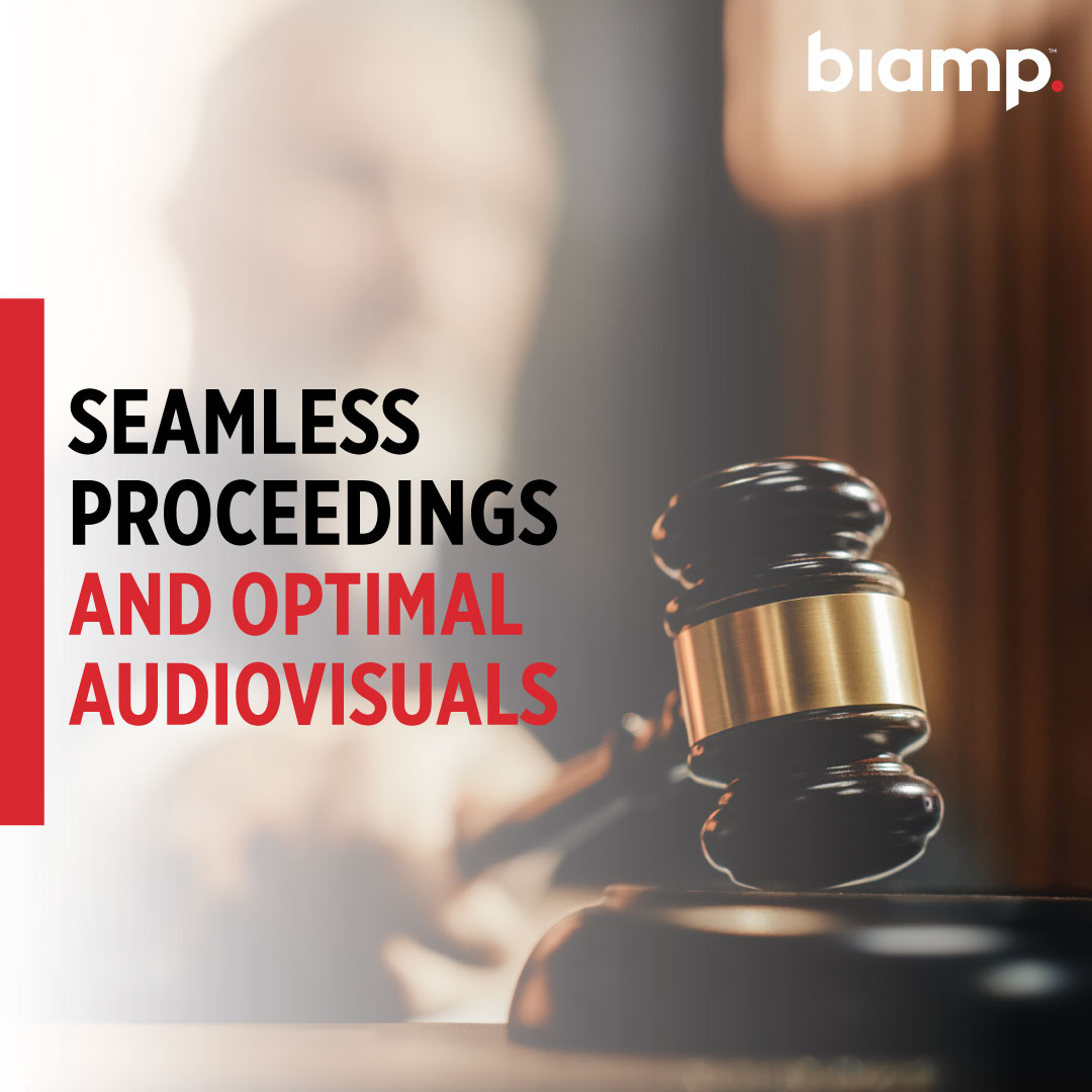 Biamp on X: Facilitate seamless legal proceedings with AV solutions  tailored for courtrooms – ensuring optimal audiovisual reproduction, speech  privacy, and distance conferencing. #Biamp #CourtInnovation ⚖️🔊