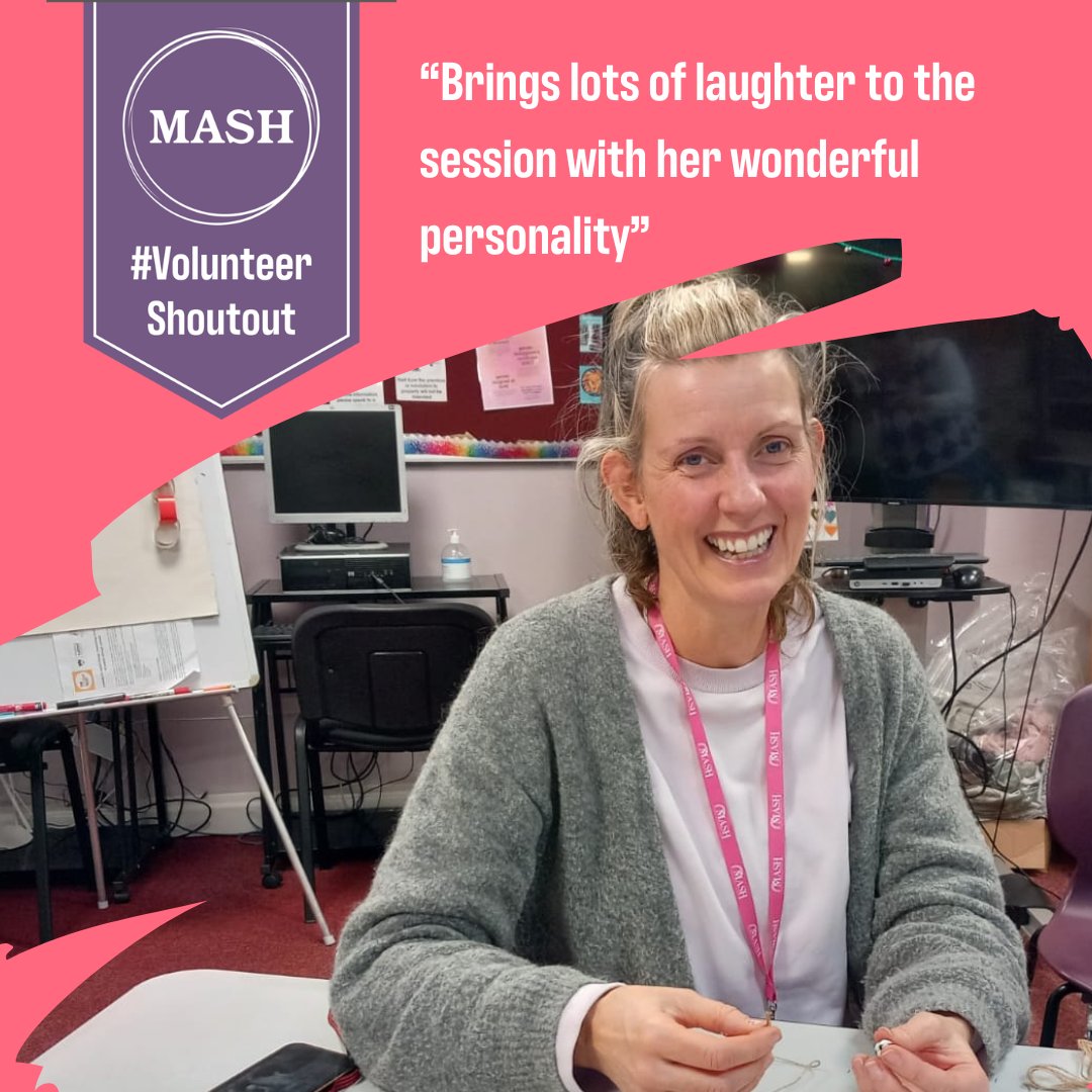 A #VolunteerShoutOut goes to Kirstie. 'Kirstie has been volunteering for many years now at the drop-in and is always ready to jump in and help cover a shift when needed. ' #Volunteer #Volunteers