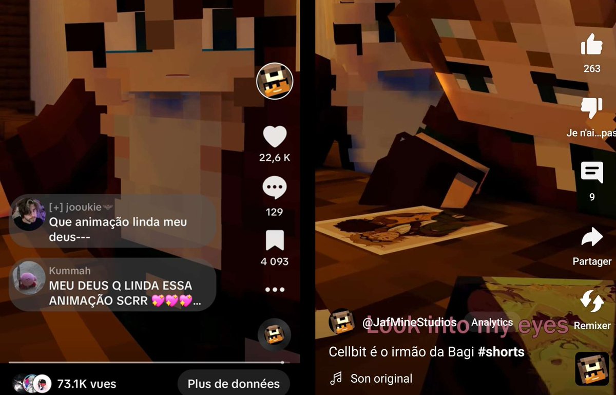 JafMineStudios's tweet photo. Fiquei muito feliz com o feedback desse video, muito obrigado TikTok pelo menos uma plataforma que compartilha meu conteudo. Enfim, obrigado a todos voces 🤎🤍 https://t.co/WeWcSlNsQH