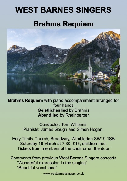 Our Spring Concert. Hope to see you there!