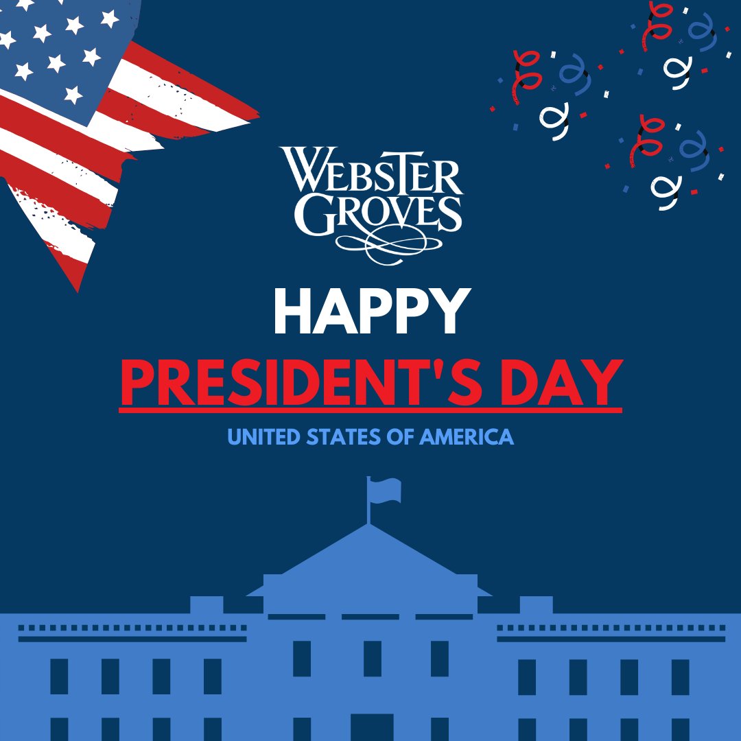City of Webster Groves (@webstergroves) on Twitter photo Today is Presidents Day! City Hall Offices will be closed for the holiday, but trash and recycling will not be affected. Today is Presidents Day! City Hall Offices will be closed for the holiday, but trash and recycling will not be affected.