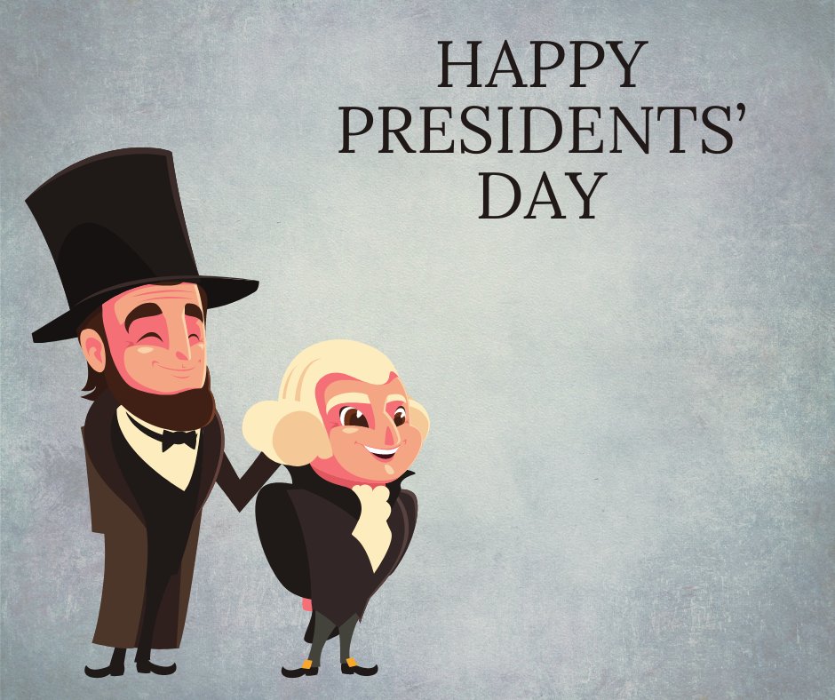 We are closed today in honor of Presidents' Day. See you tomorrow!