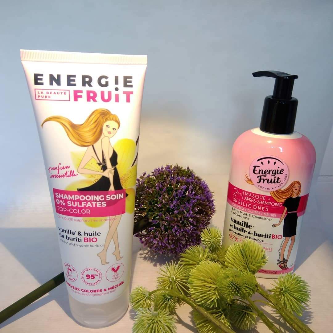 GHerblot's tweet photo. Shampooing et Masque après-shampooing à la vanille
@energiefruit
ENERGIE&FRUIT, made in France, avec des ingrédients 100% d'origine naturelle et vegan.
#energiefruit #shampoing #shampoo #hair #hairbeautybeauty #pretty #apresshampoing #bio #frenchinfluence #greencosmetics https://t.co/62ngyluSxb