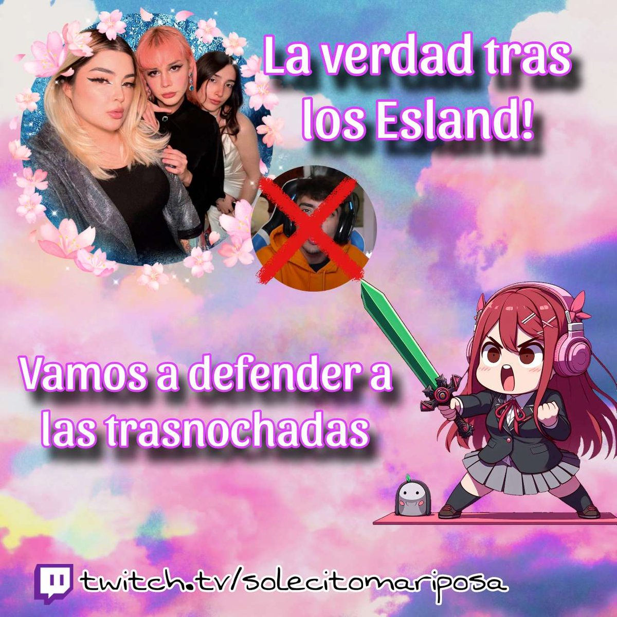 solecitomaripos's tweet photo. Escuchemos todo lo que las tansnochadas vivieron en los ESLAND y salimos a bancarlas como se merecen. Hoy a las 20:00 hora chile
https://t.co/gljsCdEOfs
#chile #CrystalMolly #caprimint #Nezumi #LasTransnochandoESLAND #ESLAND2024 #streamers #streamchile https://t.co/SCrmIAljgo