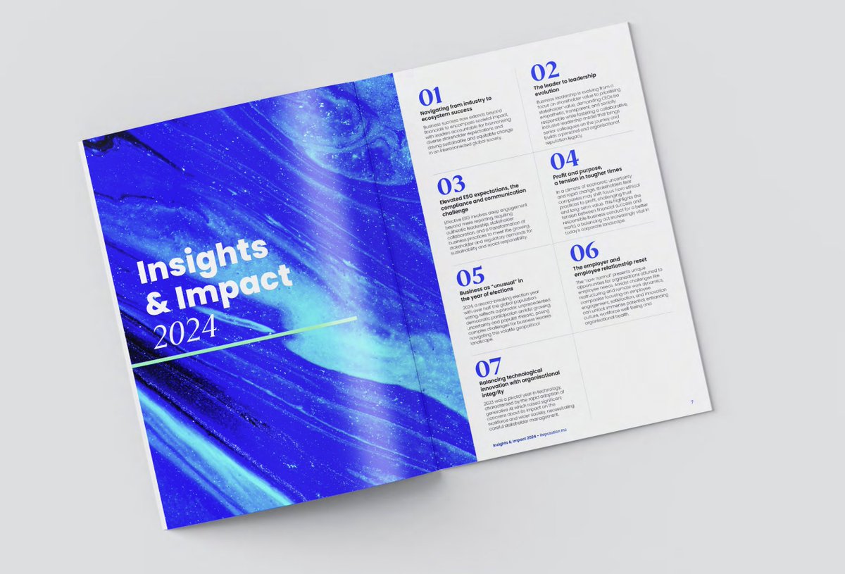 ReputationInc's tweet image. Insights & Impact 2024 - A Reputation Inc Stakeholder Ecosystem Report for Ireland.
Our latest report brings together the key emerging themes from our conversations across the stakeholder spectrum.
Download your copy of the report here: reputation-inc.com/research/insig…