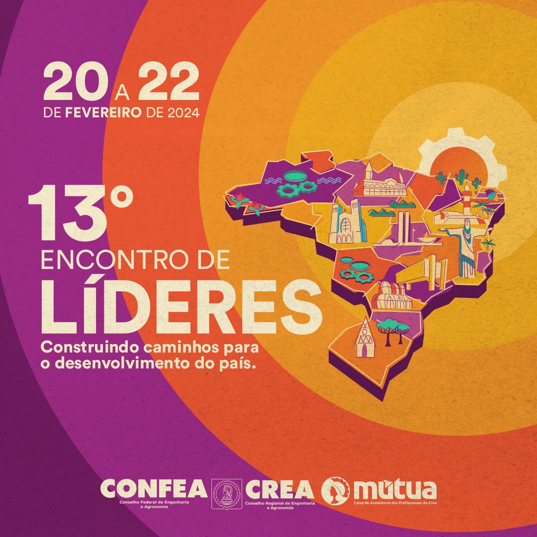 📌 O presidente do Crea-RN, o engº eletricista Roberto Wagner e os coordenadores das Câmaras Especializadas estarão presentes, a partir desta terça-feira (20), no 13º Encontro de Líderes do Sistema Confea/Crea e Mútua.

Mais informações no site do Crea-RN: crea-rn.org.br/noticias/area-…