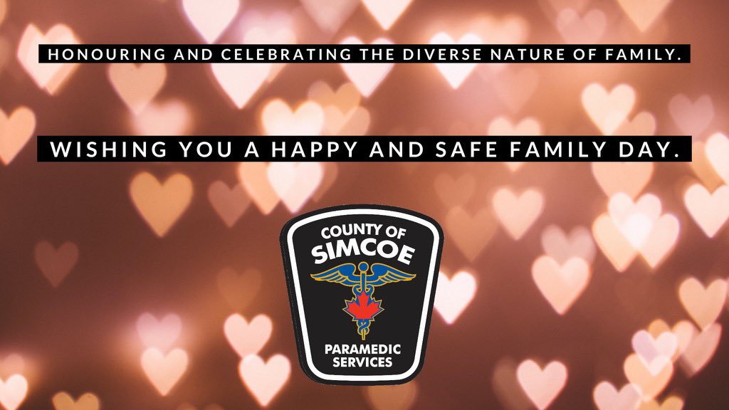 Wishing everyone a happy family day, and thinking of all our staff who are away from their family today protecting our community. We hope you have a chance to spend time together and enjoy time with your loved ones.