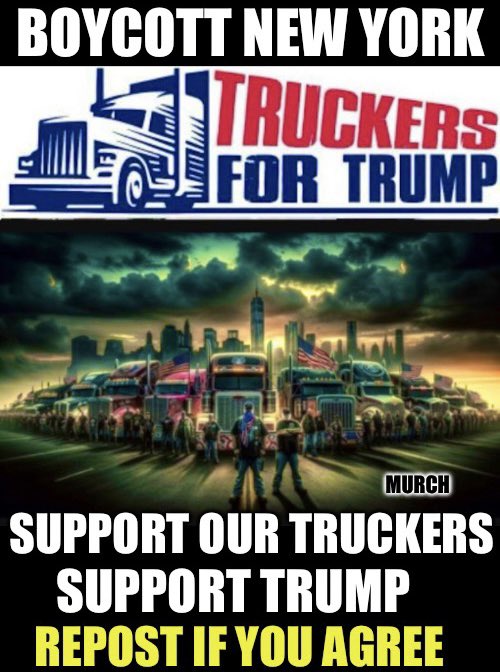 Who supports our truckers for Trump in this? 🙋‍♂️
