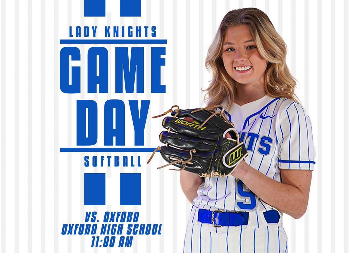 Opening day for the Lady Knights! 

Games will be played at Choccolocco Park.

Cash gate. Parking $5.

11:00 vs Oxford
V first, JV to follow