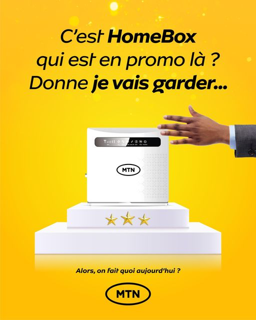 MTNCotedIvoire's tweet photo. Jusqu'à 9 mars, la Homebox est en promo à 19 900 F 🤩. Donc rdv en agence avant que la main fantôme ne se mette à se promener avec ça 🤧
Alors, #OnfaitquoiAujourdhui ?
#mtnci #homebox #promo https://t.co/q9jEN3InZe