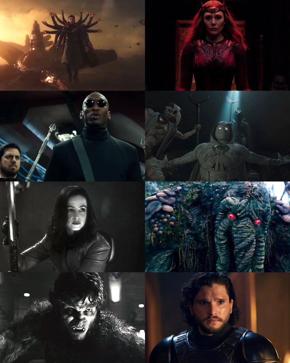 HolyfieldM5's tweet photo. 🚨Rumored Midnights Sons Lineup that will appear in their upcoming Film that is reportedly in the works. Michael Giacchino is set to direct the Project.

  The team will start to form during Marvel Studio’s ‘BLADE’ film.

•Doctor Strange 
•Scarlett Witch
•Blade
•MoonKnight 
•Elsa Bloodstone
•Man-Thing
•Werewolf By Night
•Black Knight