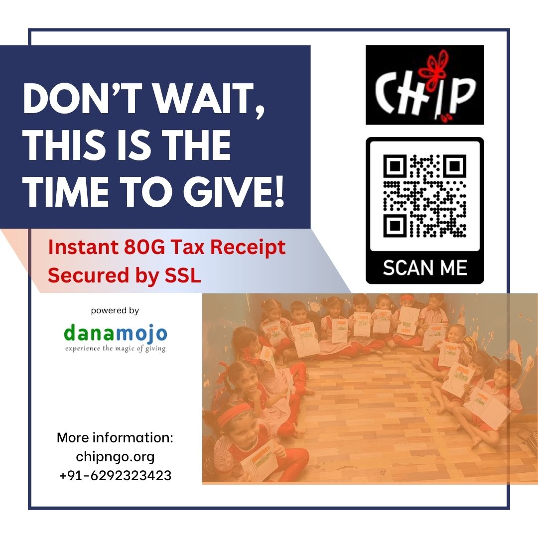 Donate through @danamojo to support our cause! 
#donatenow #donate #chipindia #chipngo