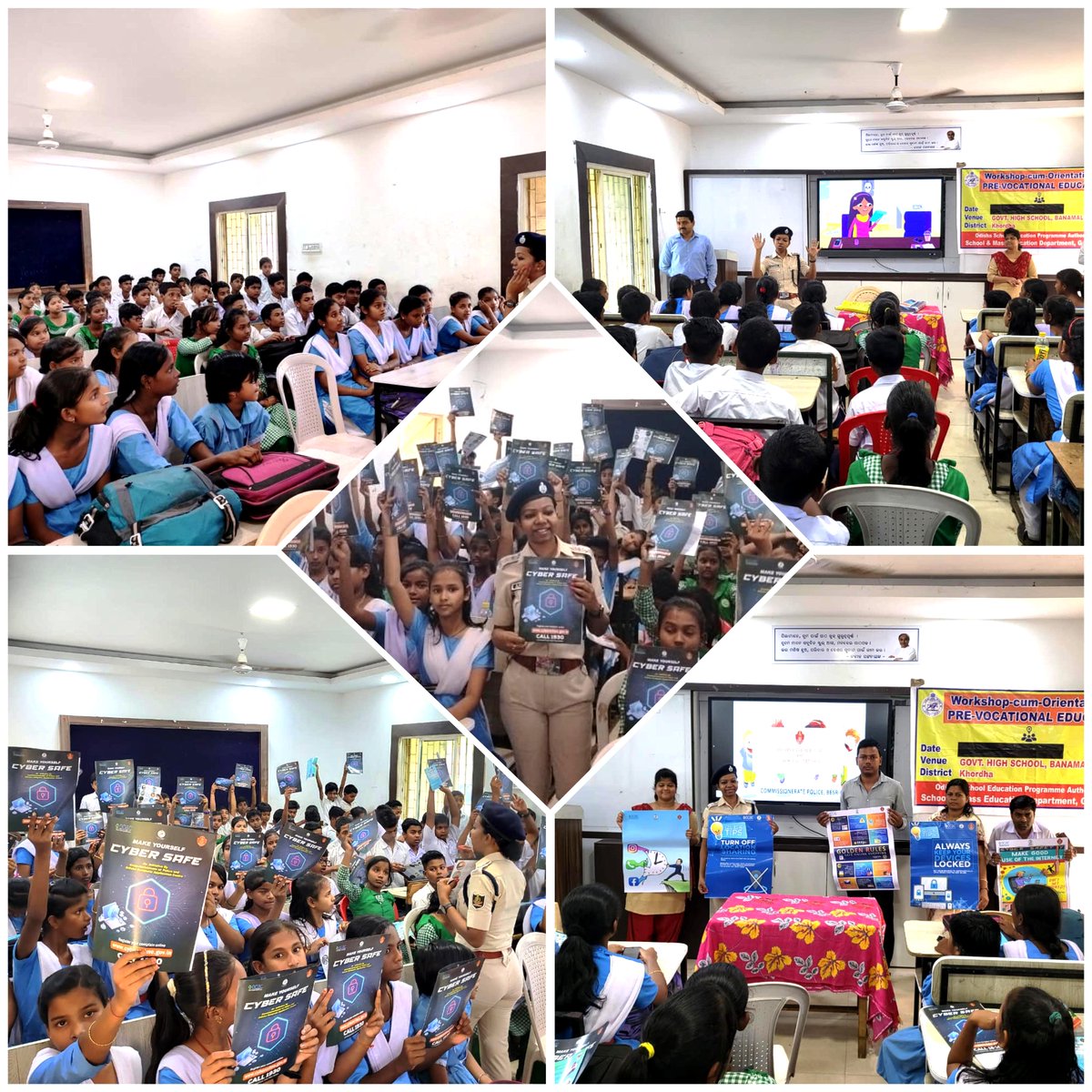 From virtual threats to real-world safety, always on duty!
ACP Anjana sheds light on cyber safety and navigating the digital world responsibly to 150 students of Banamalipur Govt. High School. Stay sharp, stay safe!  #CyberSafety #DigitalAwareness'