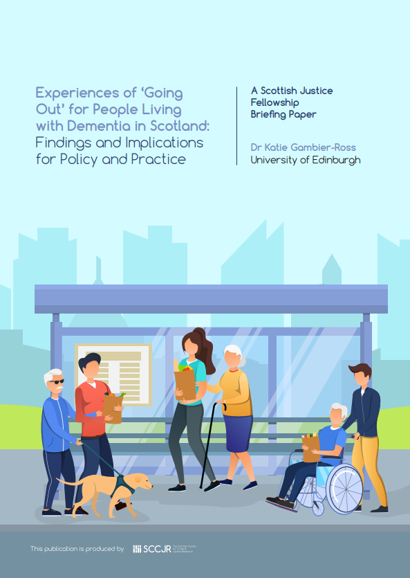 Dr Katie Gambier-Ross @EdinburghUni has produced this Scottish Justice Fellowship briefing paper on the Experiences of ‘Going Out’ for People Living with Dementia in Scotland. 🔖sccjr.ac.uk/publication/sj…