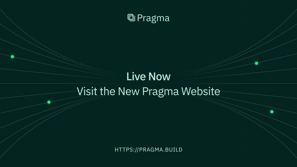 PragmaOracle's tweet photo. We're live at https://t.co/MDoQc5aaoE with a brand-new look🫡
Stay tuned for more announcements this week👀🧩
#BuildOnPragma https://t.co/CIdalQH6qr