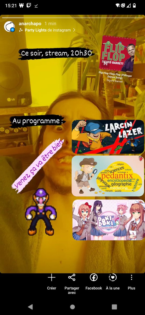 anarchapal's tweet photo. Comme annoncé sur Instagram, RDV ce soir, 20h30 pour un strim de qualités

Au programme :
On continue Larcin Lazer
Le pédantix du jour
On découvre Doki Doki Literature club https://t.co/AKnOzb99gN