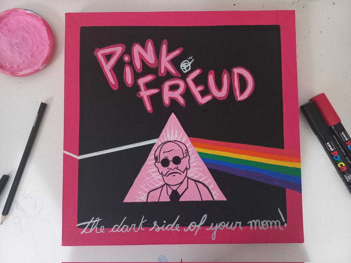 quadrosdalily's tweet photo. Quadro pink freud! Faça sua encomenda também por aqui ou pelo instagram 😉💌 https://t.co/BjF3d8NFUX