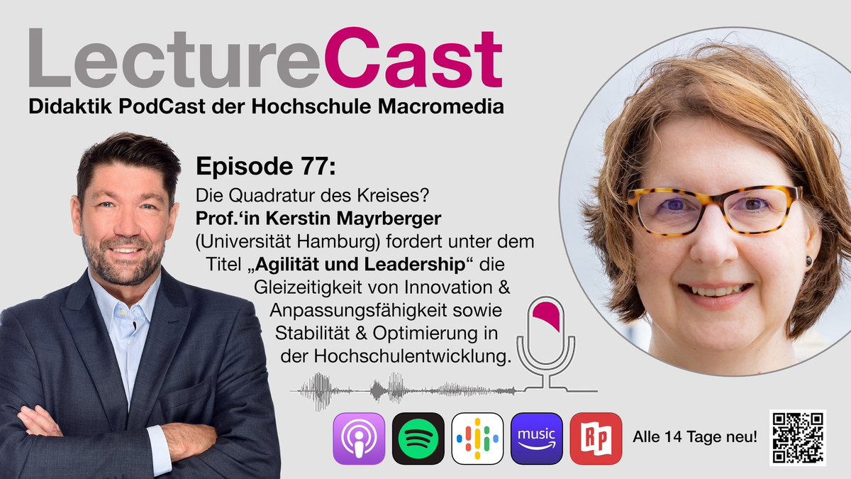 Hebbel-Seeger (@ahs_hh) on Twitter photo #LectureCast, Episode 77: Prof.’in <a href="/mayrberger/">Kerstin Mayrberger | @mayrberger@bildung.social</a> über Agilität und Leadership in der Hochschullehre: podcasters.spotify.com/pod/show/macro…
…und überall, wo es PodCasts gibt.
<a href="/hs_macromedia/">Hochschule Macromedia</a> <a href="/unihh/">Universität Hamburg</a> #LectureCast, Episode 77: Prof.’in <a href="/mayrberger/">Kerstin Mayrberger | @mayrberger@bildung.social</a> über Agilität und Leadership in der Hochschullehre: podcasters.spotify.com/pod/show/macro…
…und überall, wo es PodCasts gibt.
<a href="/hs_macromedia/">Hochschule Macromedia</a> <a href="/unihh/">Universität Hamburg</a>