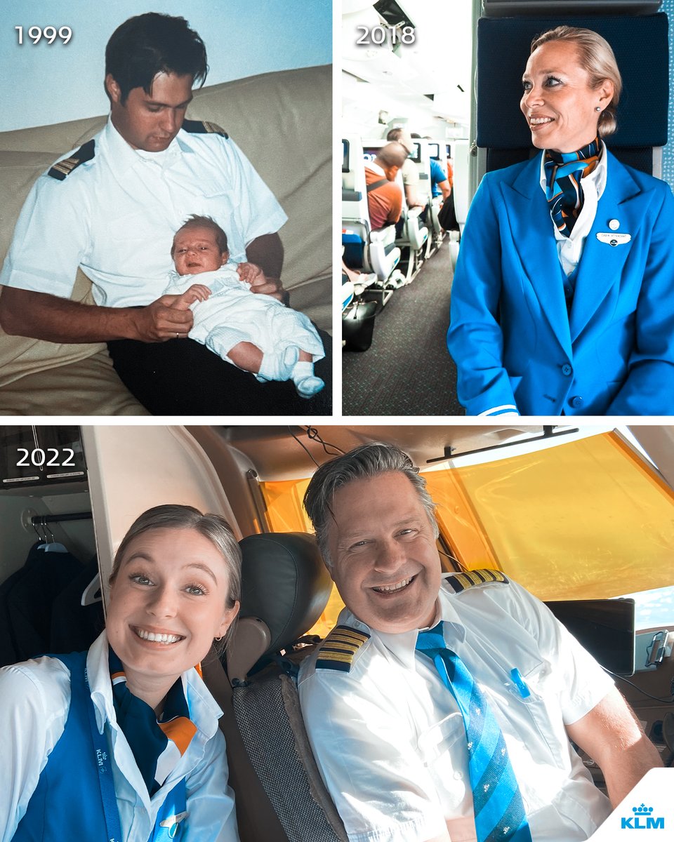 Family in blue! It’s no surprise Megan followed her parents, as they both work in our airplanes! Great choice, Megan! 😉💙

#BlueFamily #KLM