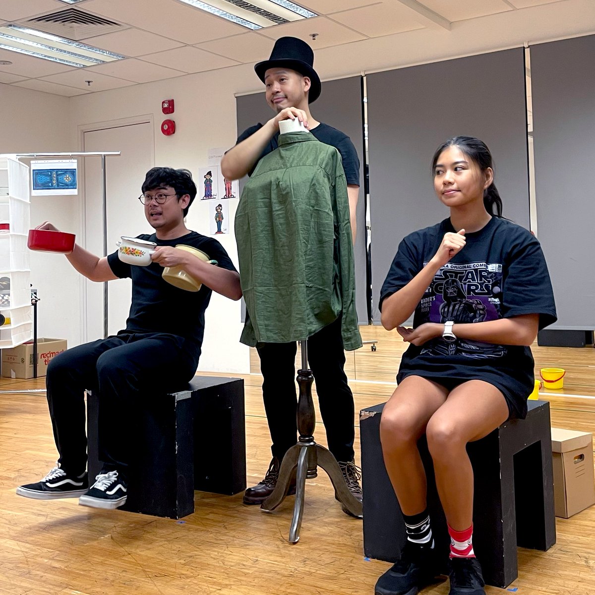 WigmoreandGreen's tweet photo. A few rehearsal pics from @SingaporeTheatr, rehearsing ERROL'S GARDEN! Opens 28 Feb! https://t.co/b7Q7tT2MGX https://t.co/6GqzIvTtbR