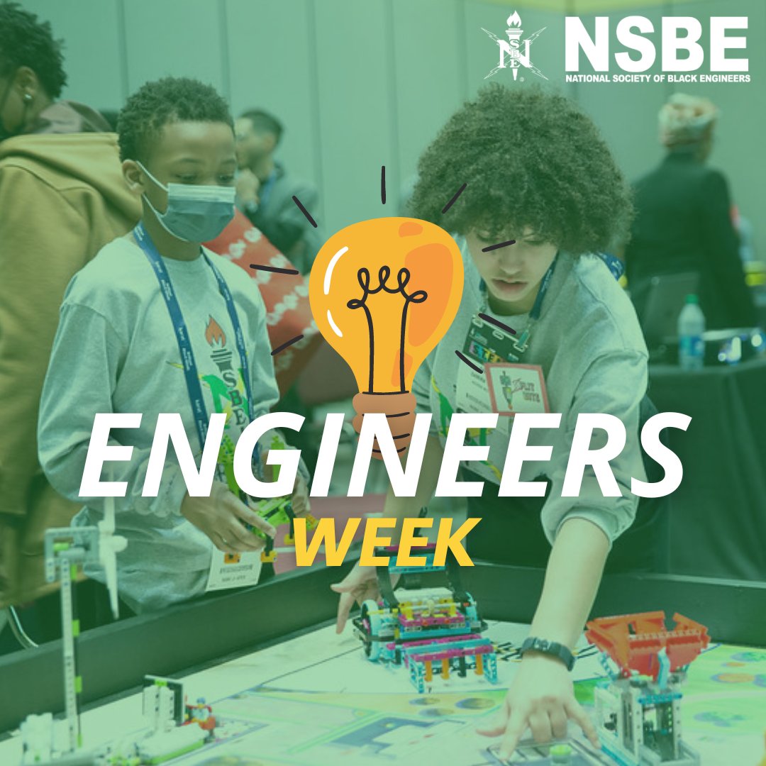 Engineering excellence knows no bounds! And NSBE exemplifies Black Engineering Excellence. Happy Engineers Week! #NSBEisBlackHistory #NationalEngineersWeek