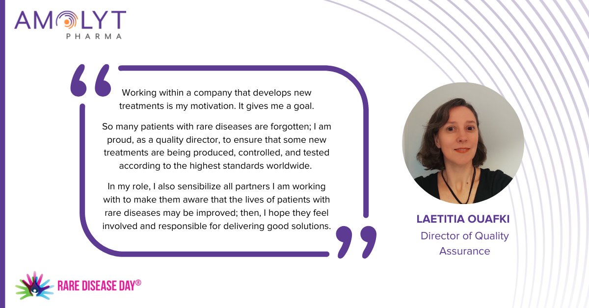 #RareDiseaseDay is in 10 days! Our director of quality assurance, Laetitia Ouafki, shared how she ensures our treatment options for rare #endocrine diseases are being produced, controlled, & tested according to the highest standards. Learn more about us: brnw.ch/21wH6OE