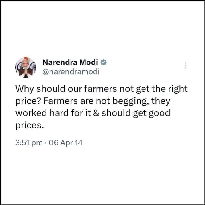 JAslamBasha's tweet photo. Would Modi have been a Khalistani supporter then ?!
#FarmersProtest2024 
@BJP4India 

@ANI  @IndiaToday @ZeeNews https://t.co/BTPDyN4ewV