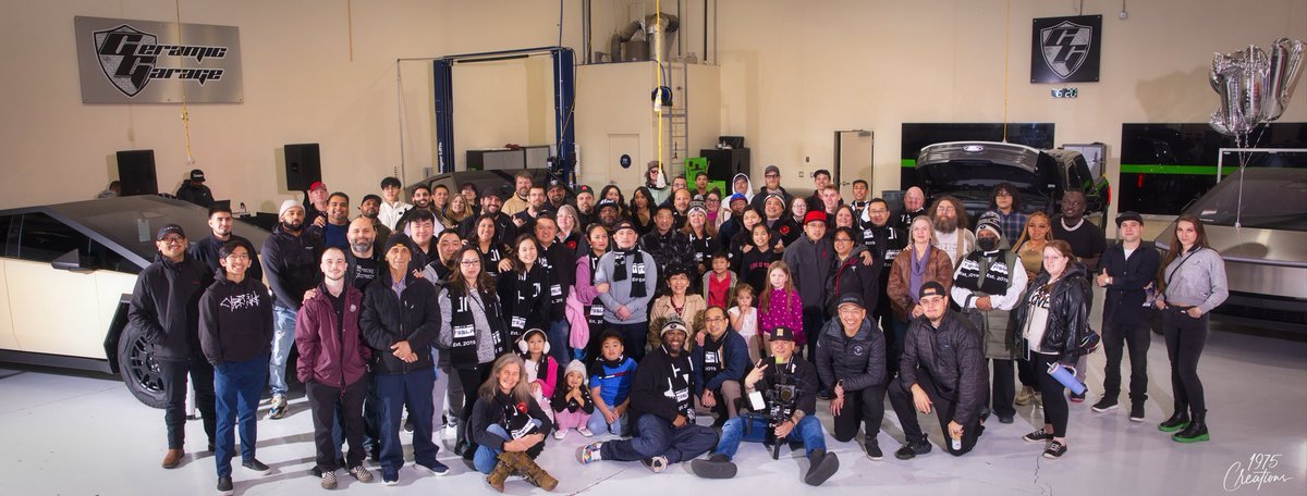 SjvTesla's tweet photo. Thank you to everyone who attended our 4yr anniversary we had a blast. Special thank you to @SeasonedTech
For going hours without eating and giving everyone rides in his Cybertruck so they could truly experience it 📐
$tsla #Cybertruck https://t.co/THIwS6yH28