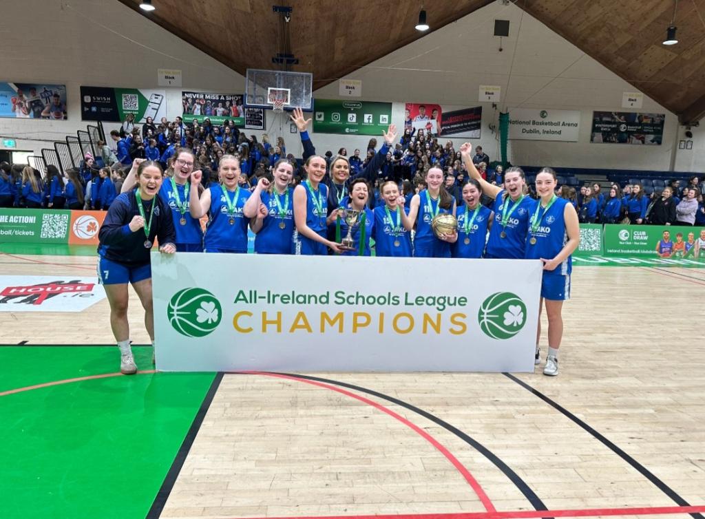 MercySligo's tweet photo. All Ireland League winners! What a match!! Great scenes from the National Basketball Arena. Let’s go Mercy let’s go! @CeistTrust @SligoEdCentre https://t.co/YCKjMAnGGe